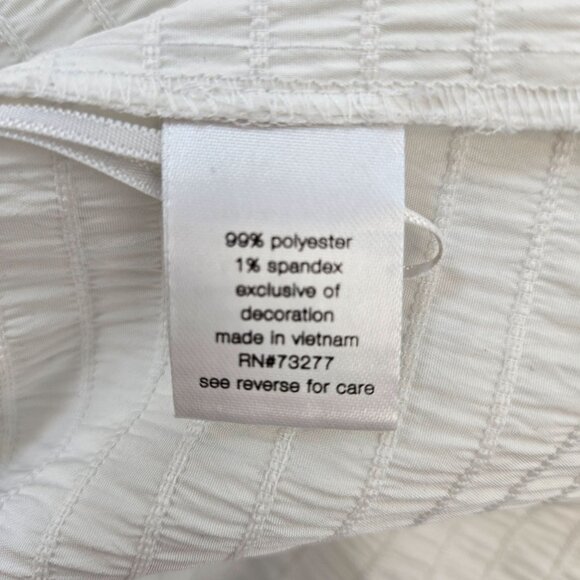 Elizabeth and James Textured Puff Sleeve Square Neck Top Size XL - Picture 7 of 7